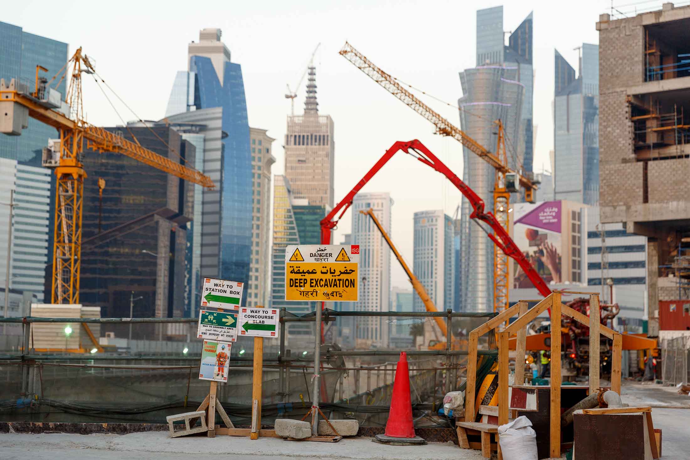 Construction of the Doha Metro system is expected to be finished in 2019, ahead of the 2022 FIFA World Cup in Qatar.