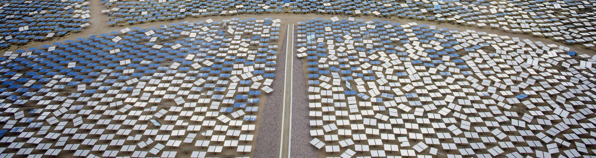 The Ivanpah Solar Electric Generating System sits in the desert on March 10, 2014 in the Mojave Desert in California near Primm, Nevada. Ivanpah is the largest solar thermal tower system in the world.
