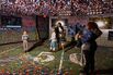 Visitors to the NFL Experience in New York get a player’s-eye view of the game.