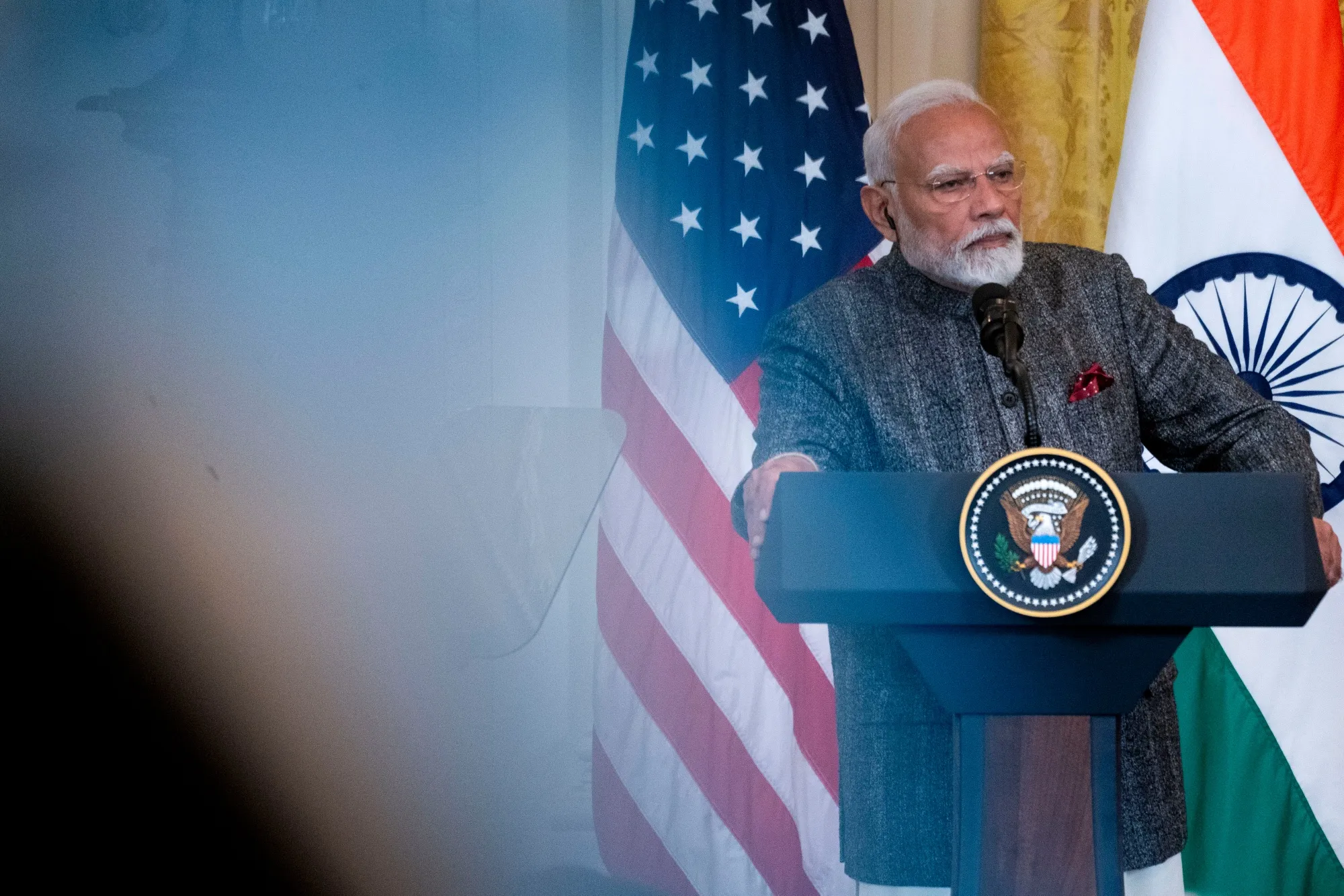 Narendra Modi in Washington, DC, on Feb. 13.