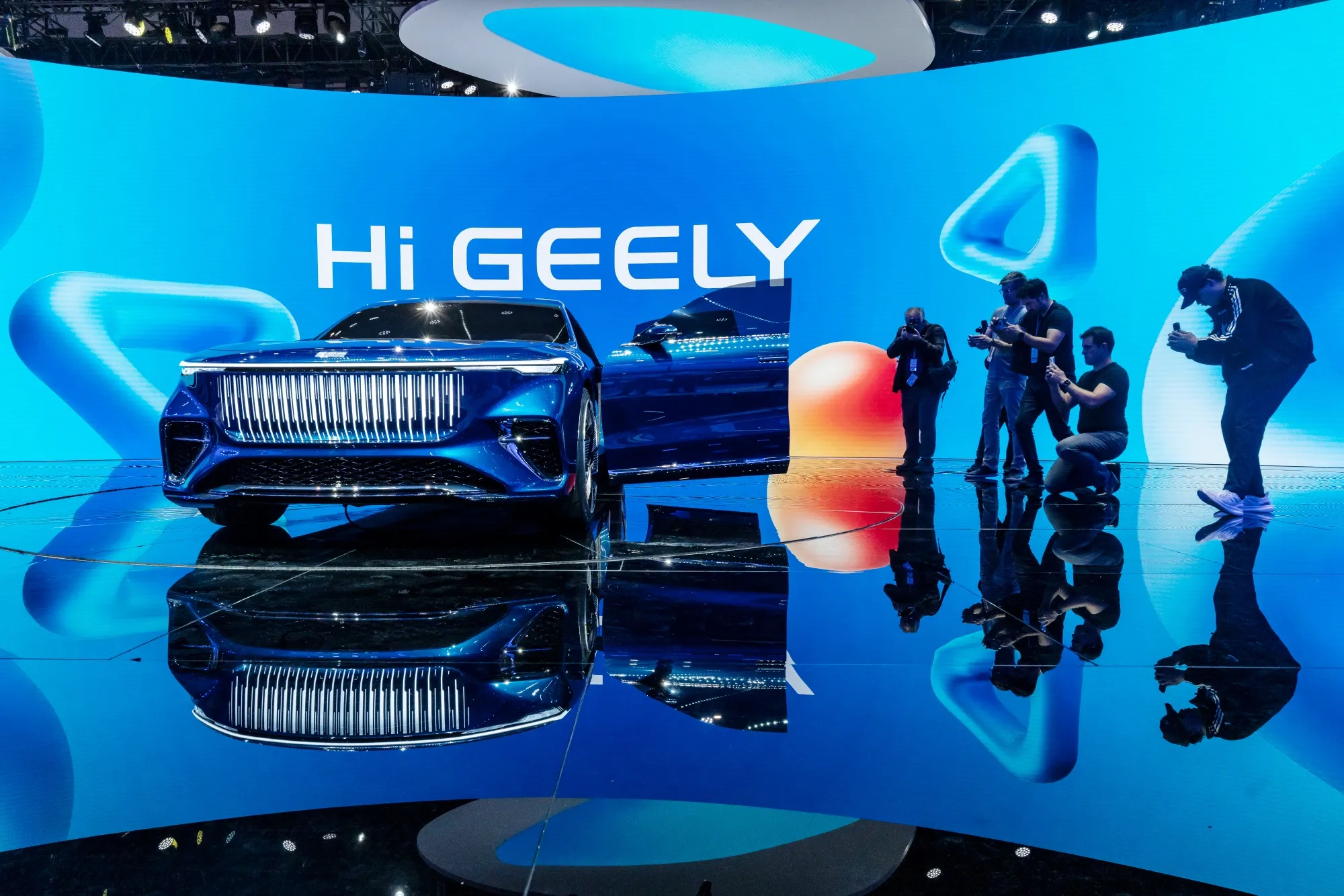 A Geely Galaxy Light 2nd Generation Concept at the Beijing auto show.