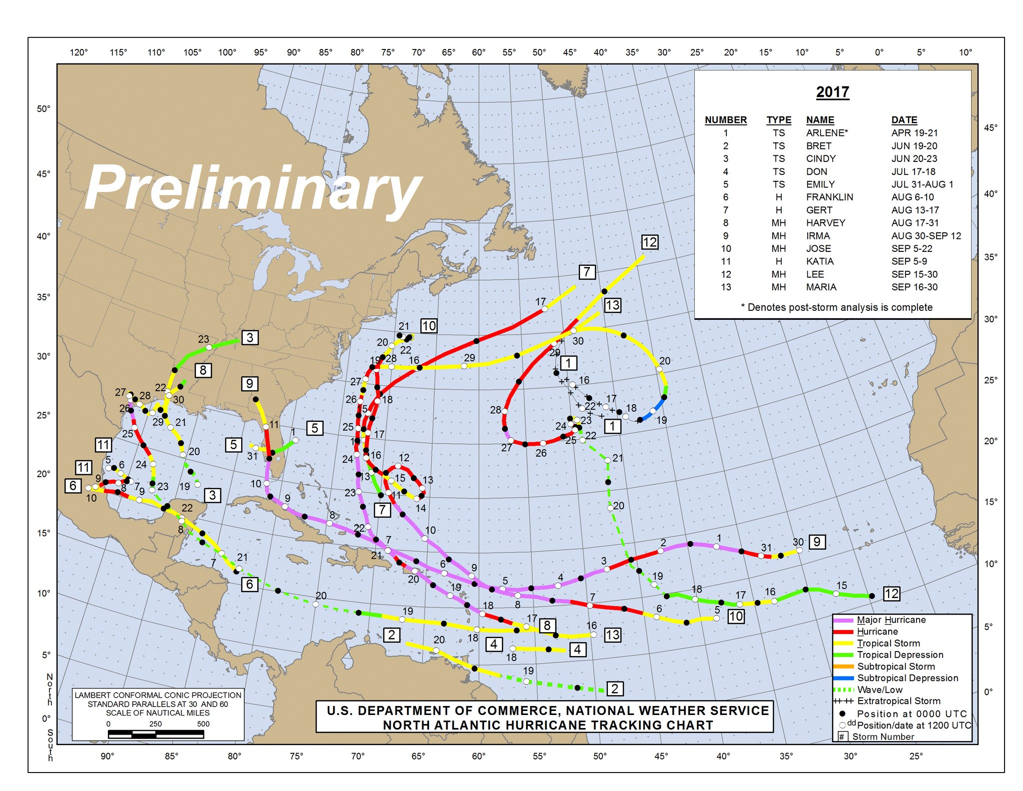 hurricane クリアランス area ハリケーン レコード