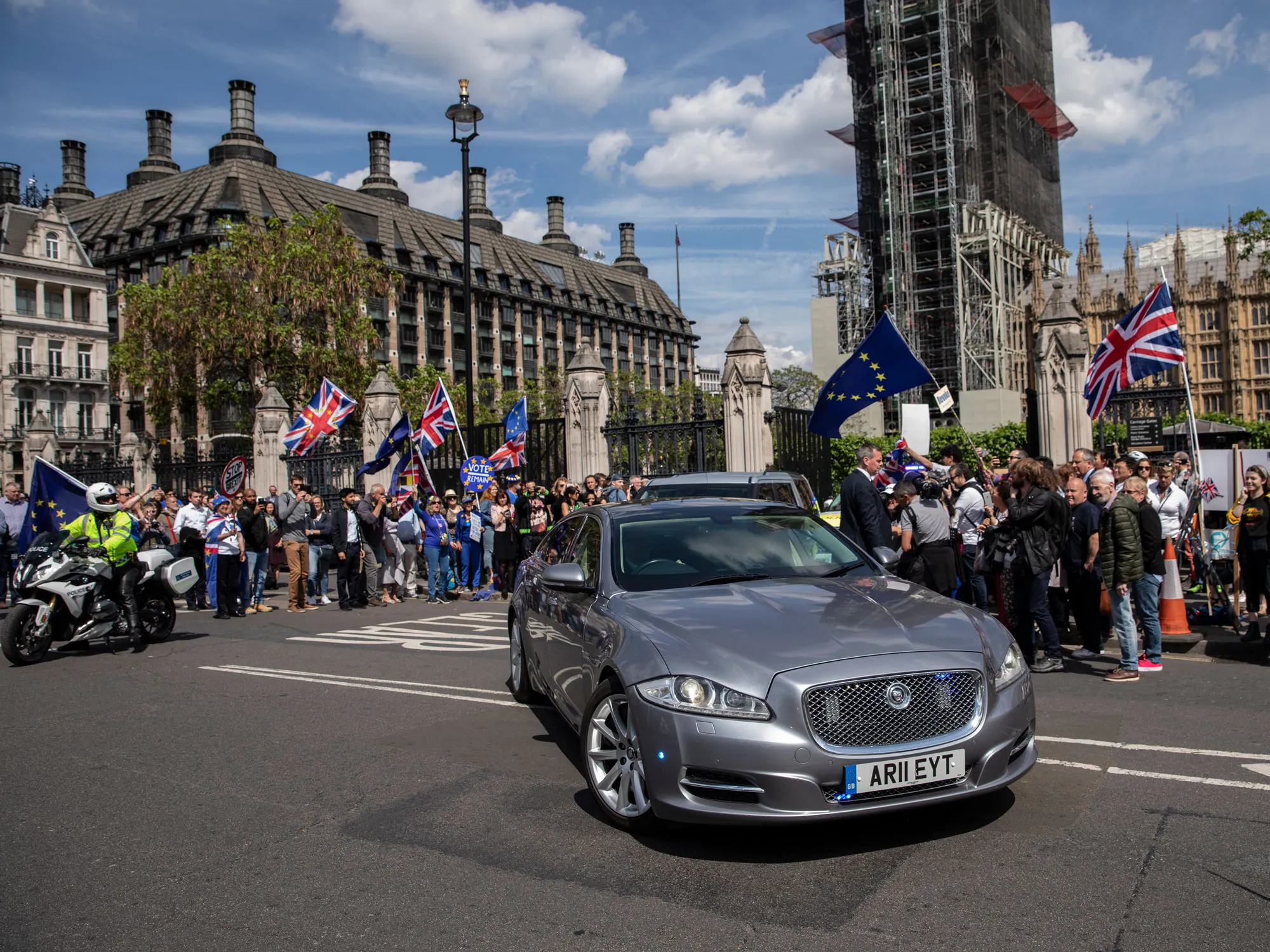 Theresa May leaves Parliament on May 22.