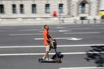 E-scooters can currently only be used on England's roads if they are part of trials of rental schemes, which involve safety features such as maximum speeds of 15.5mph and automatic lights.