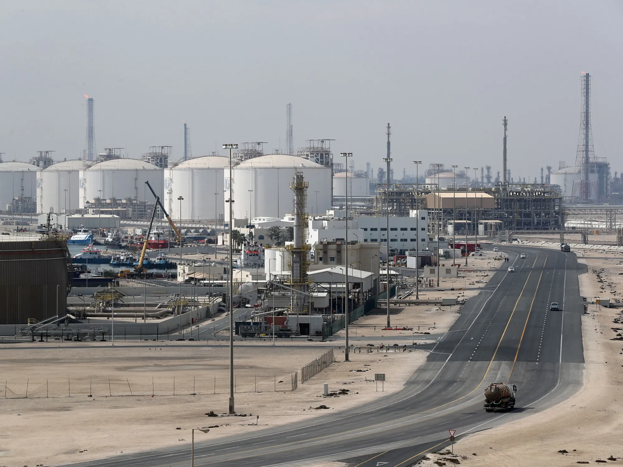 Qatar’s Ras Laffan Industrial City is the country’s main LNG hub.