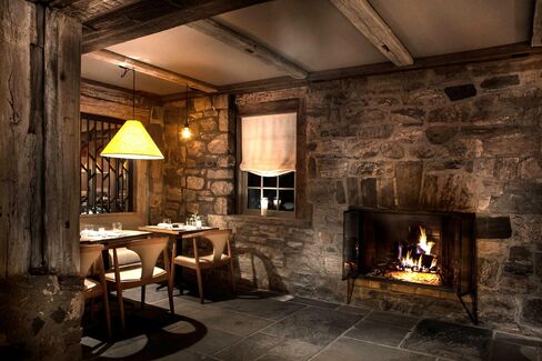 A cozy dining nook off the main restaurant space at Pound Ridge.