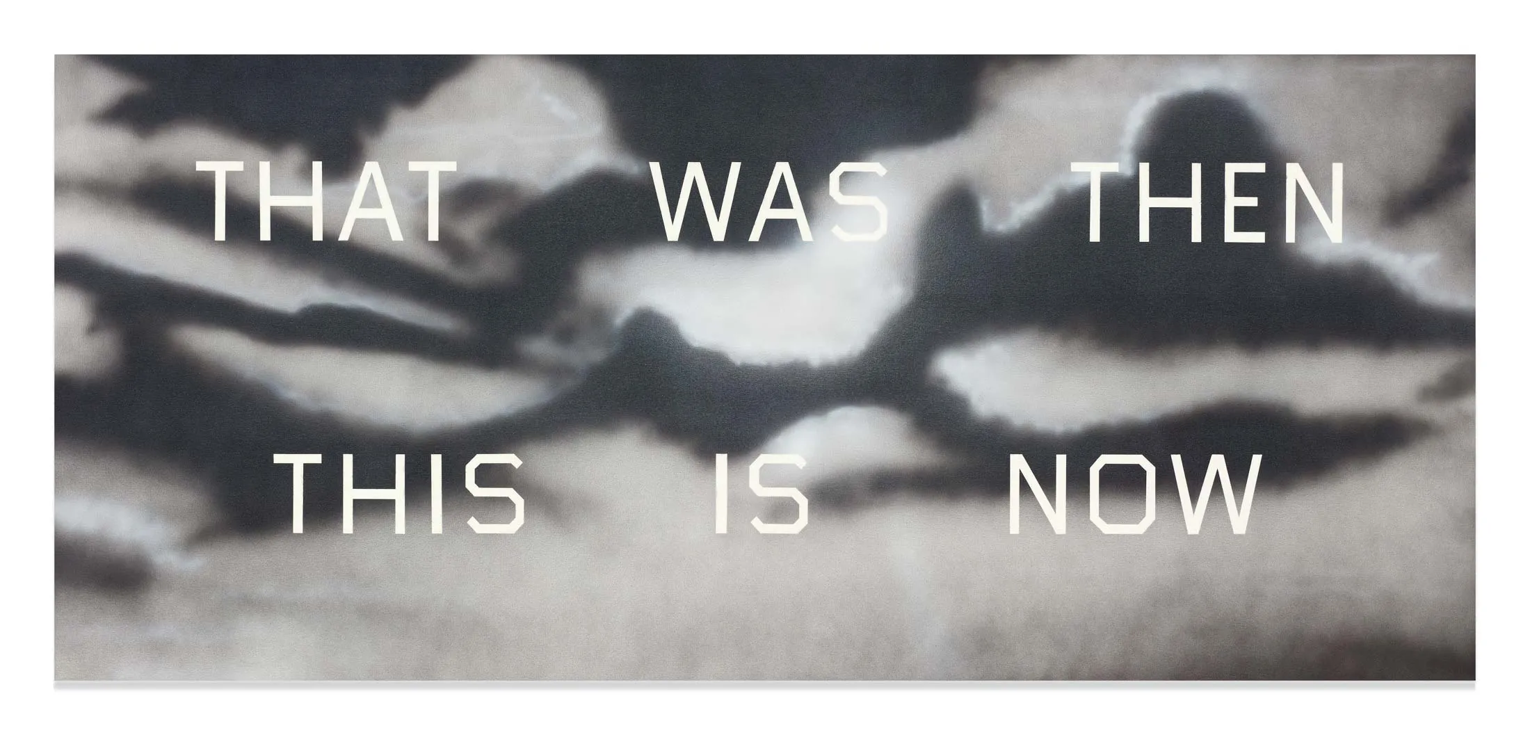 Ed Ruscha’s&nbsp;That Was Then This Is Now from&nbsp;1989 sold for $7.8 million.