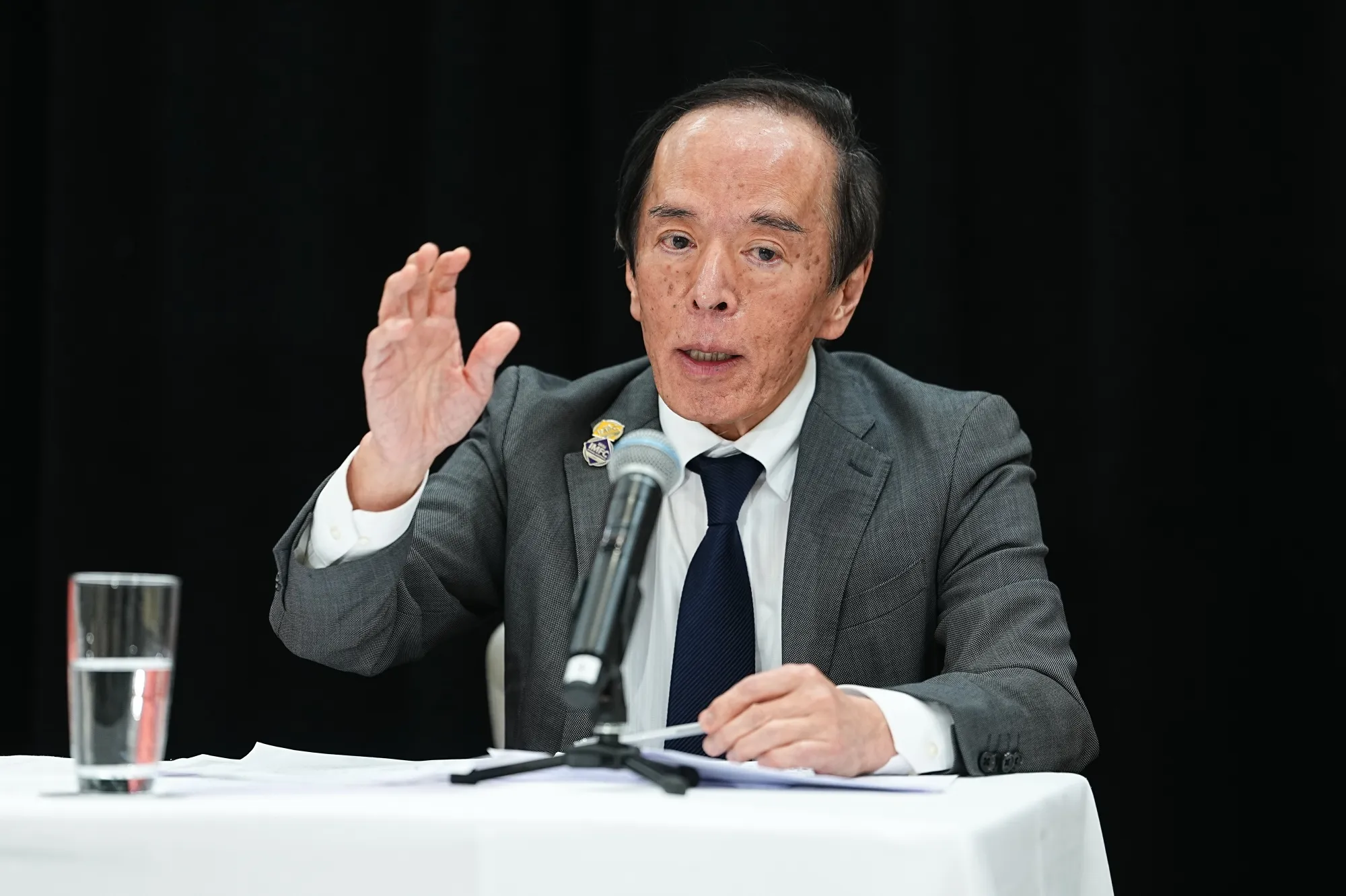 米ワシントンを訪問中の日本銀行の植田和男総裁