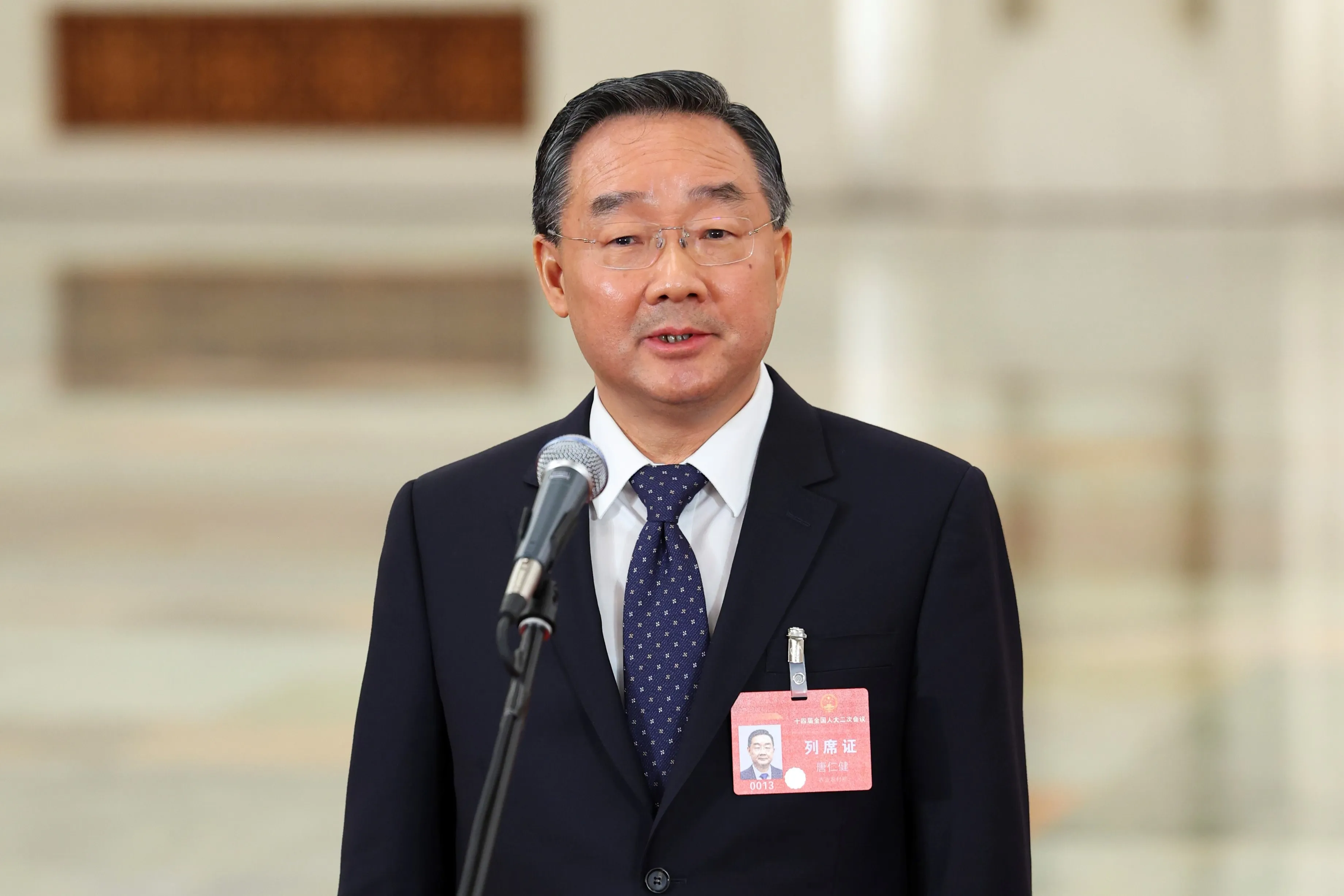 Tang Renjian in Beijing on March 5.