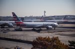 American Airlines airplanes at John F. Kennedy International Airport in New York.