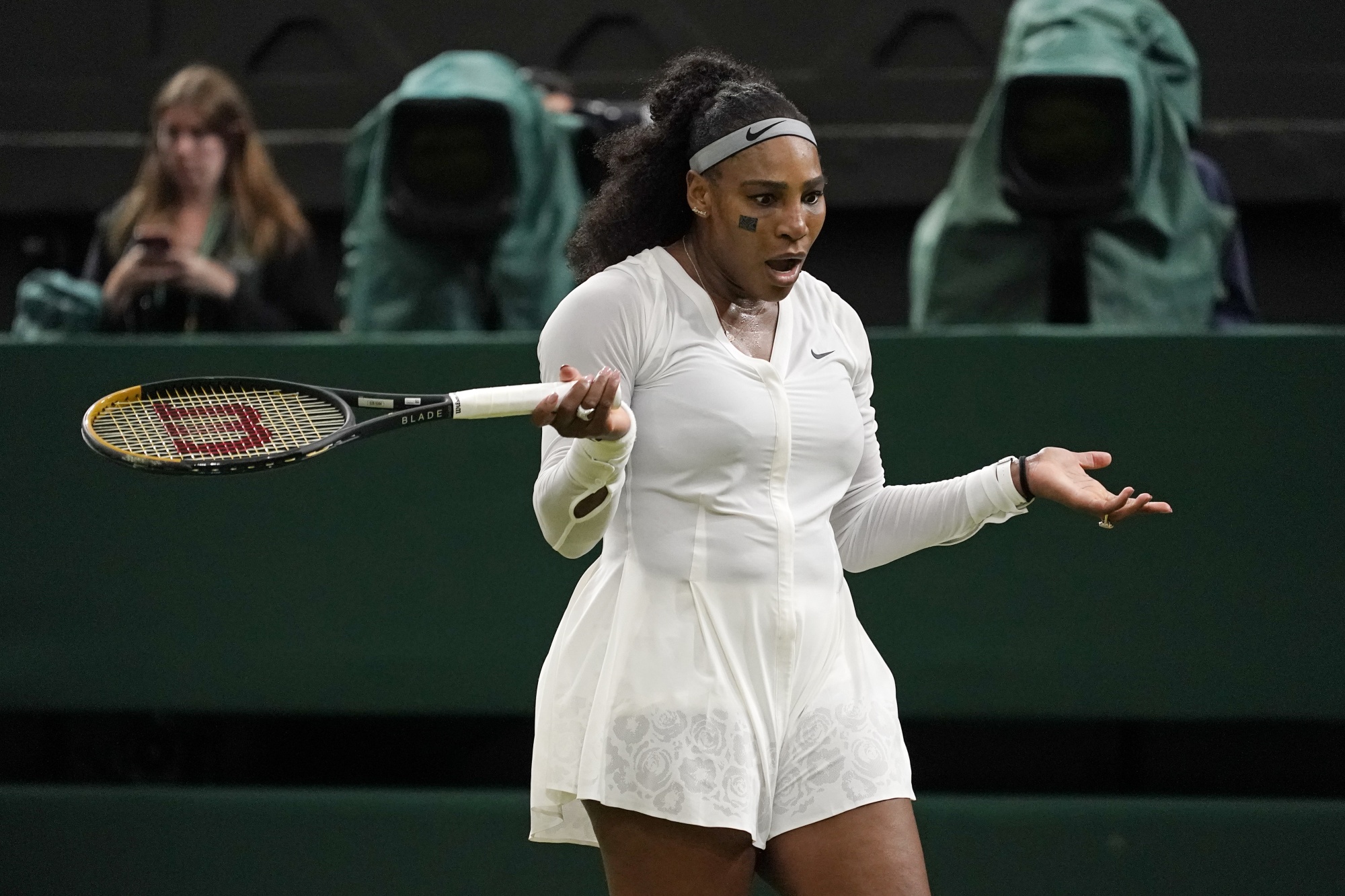 Returning Serena Williams ousted at Wimbledon after shocking 1st