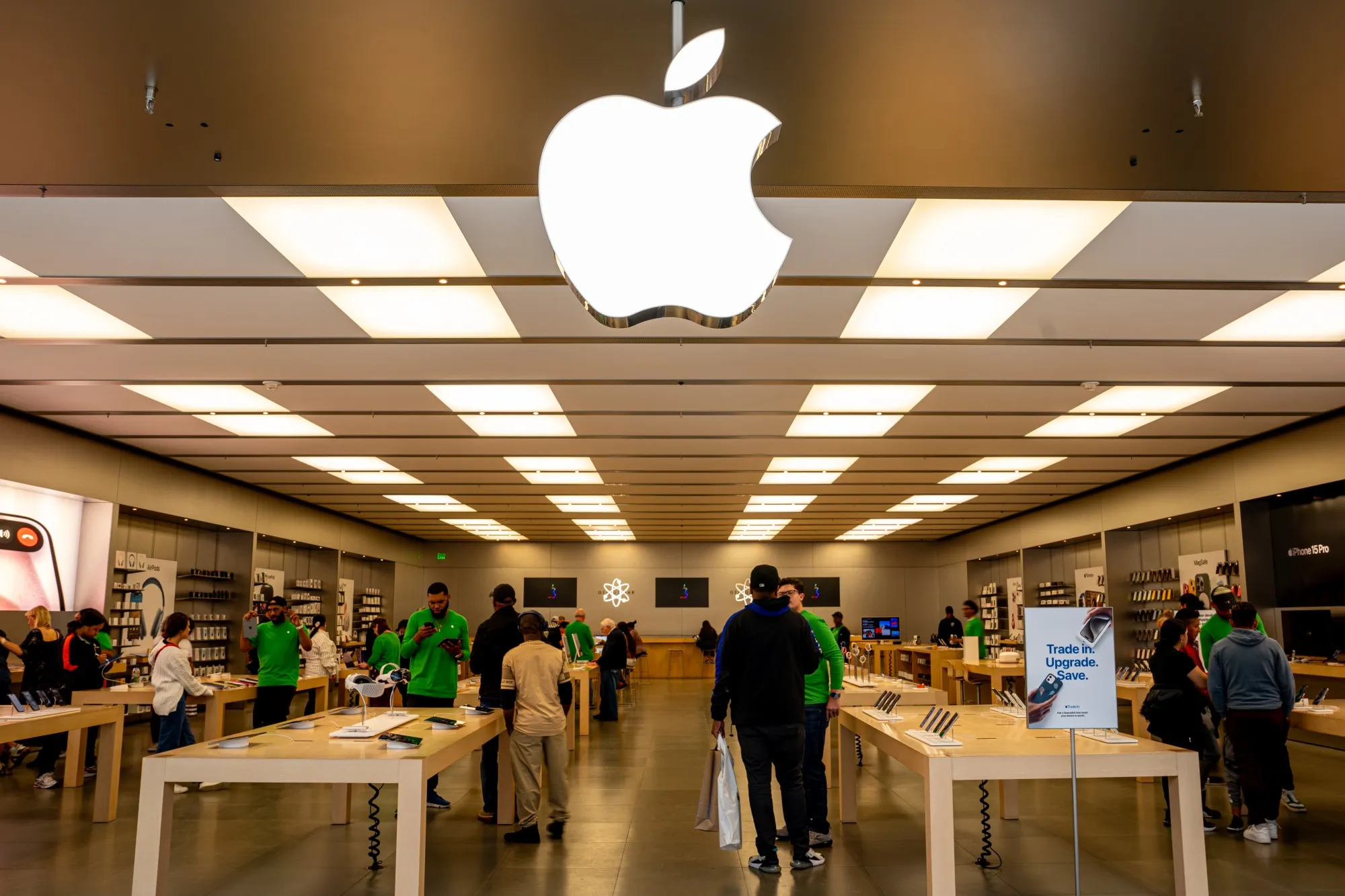 The Apple Store at Towson Town Center Mall in Towson, Maryland.