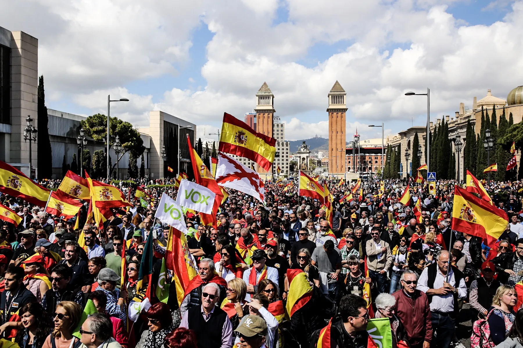 A Vox party rally in Barcelona on Saturday, March 30, 2019.