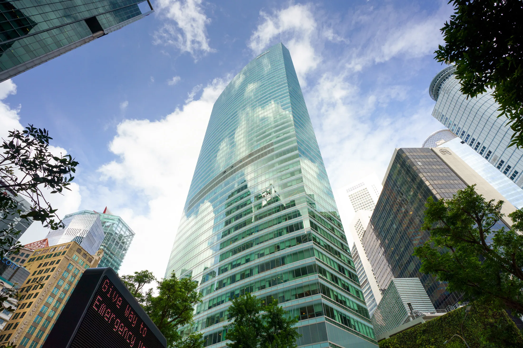 Megaspeed’s office is located in The Ocean Financial Centre in Singapore.