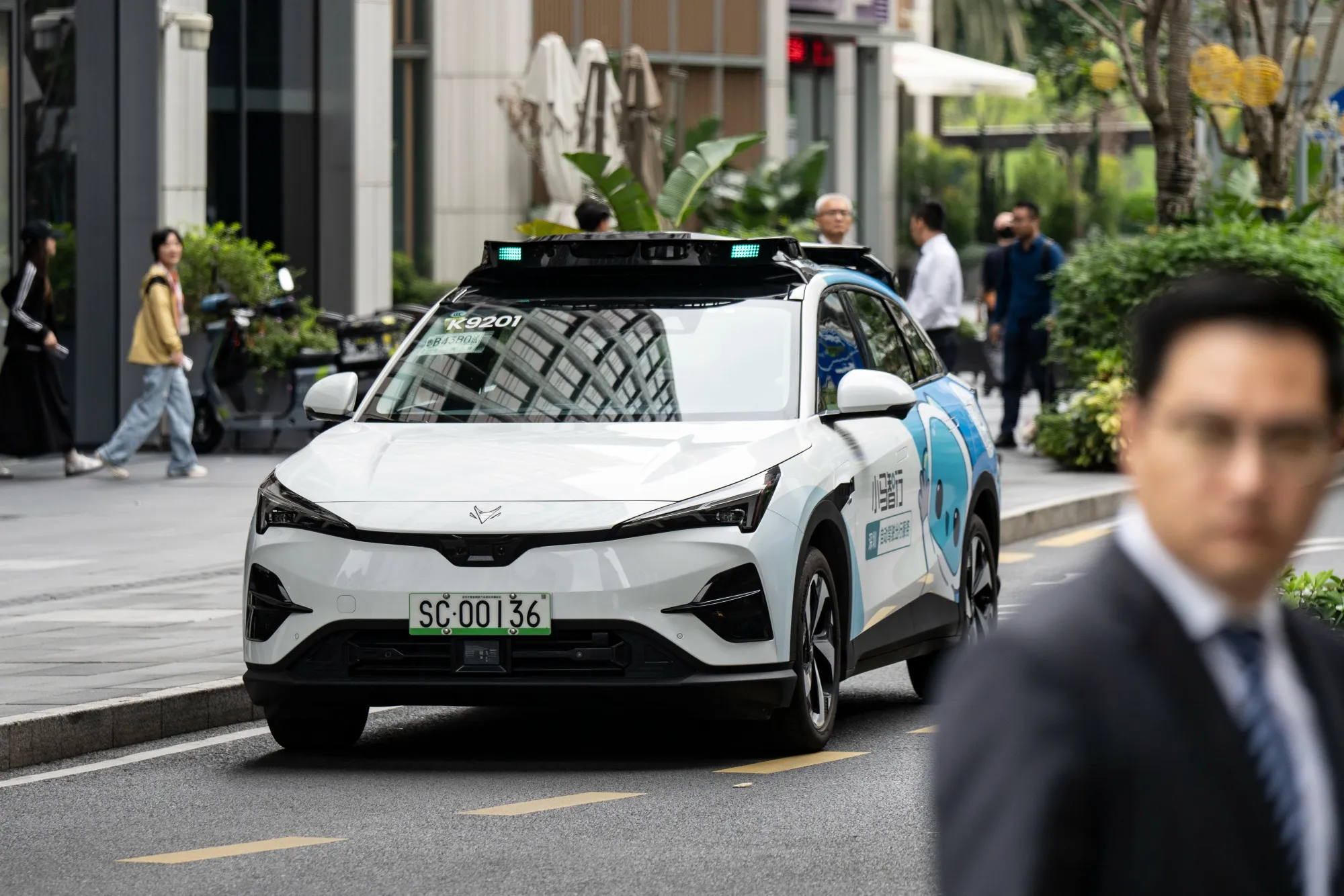 A Pony AI Inc. autonomous taxi in Shenzhen.