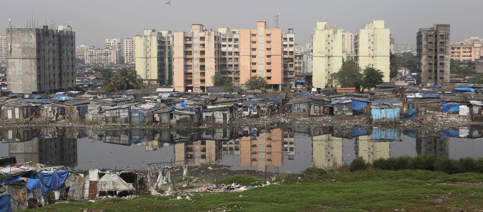 The Rafiq Nagar slums in Mumbai