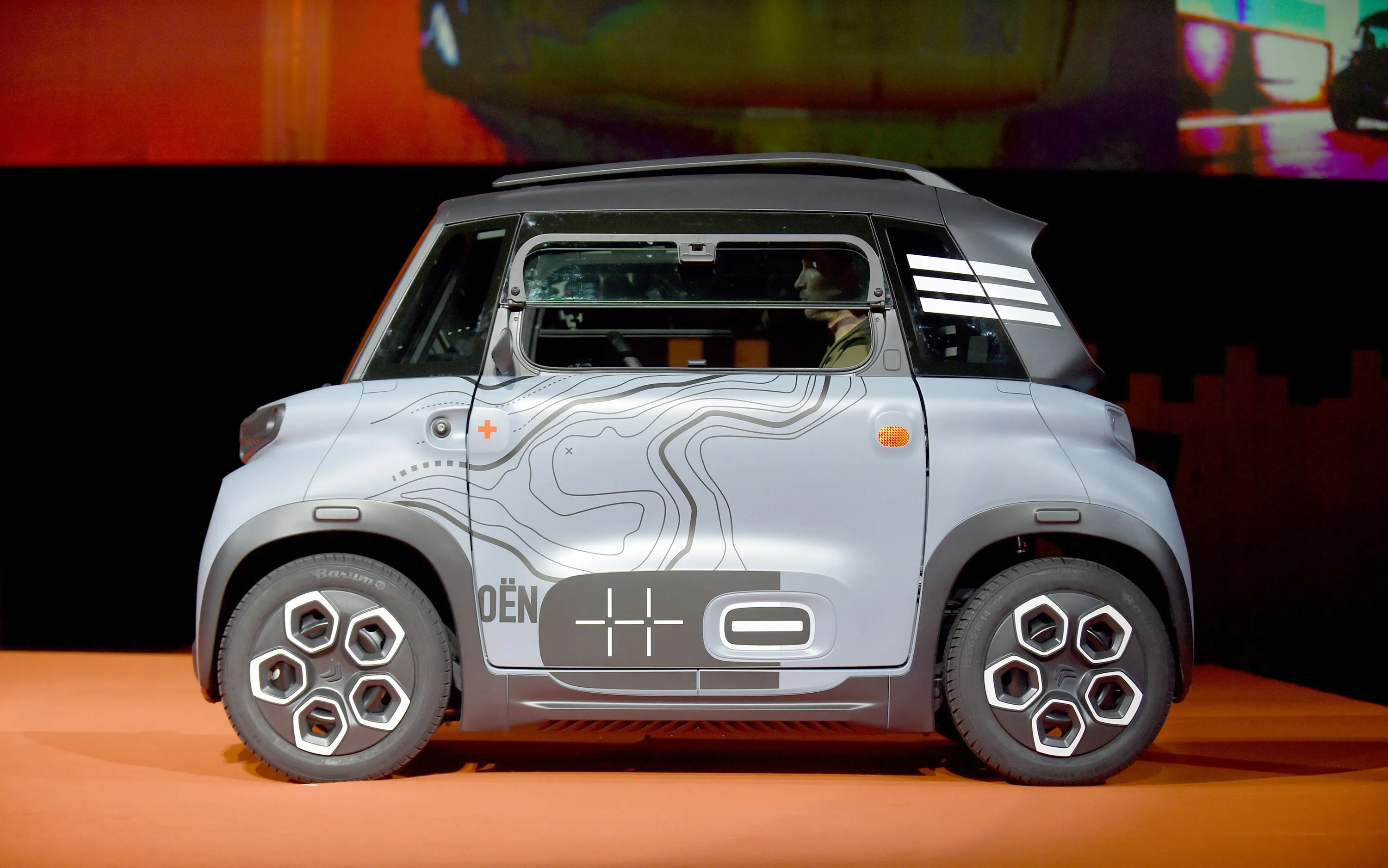 The Citroen Ami electric vehicle.