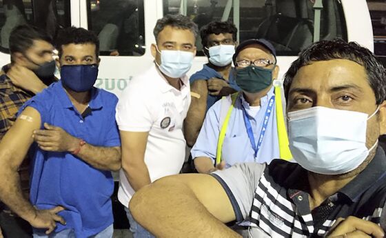 Weary Seafarers Come Ashore in U.S. for J&J One-Dose Shots