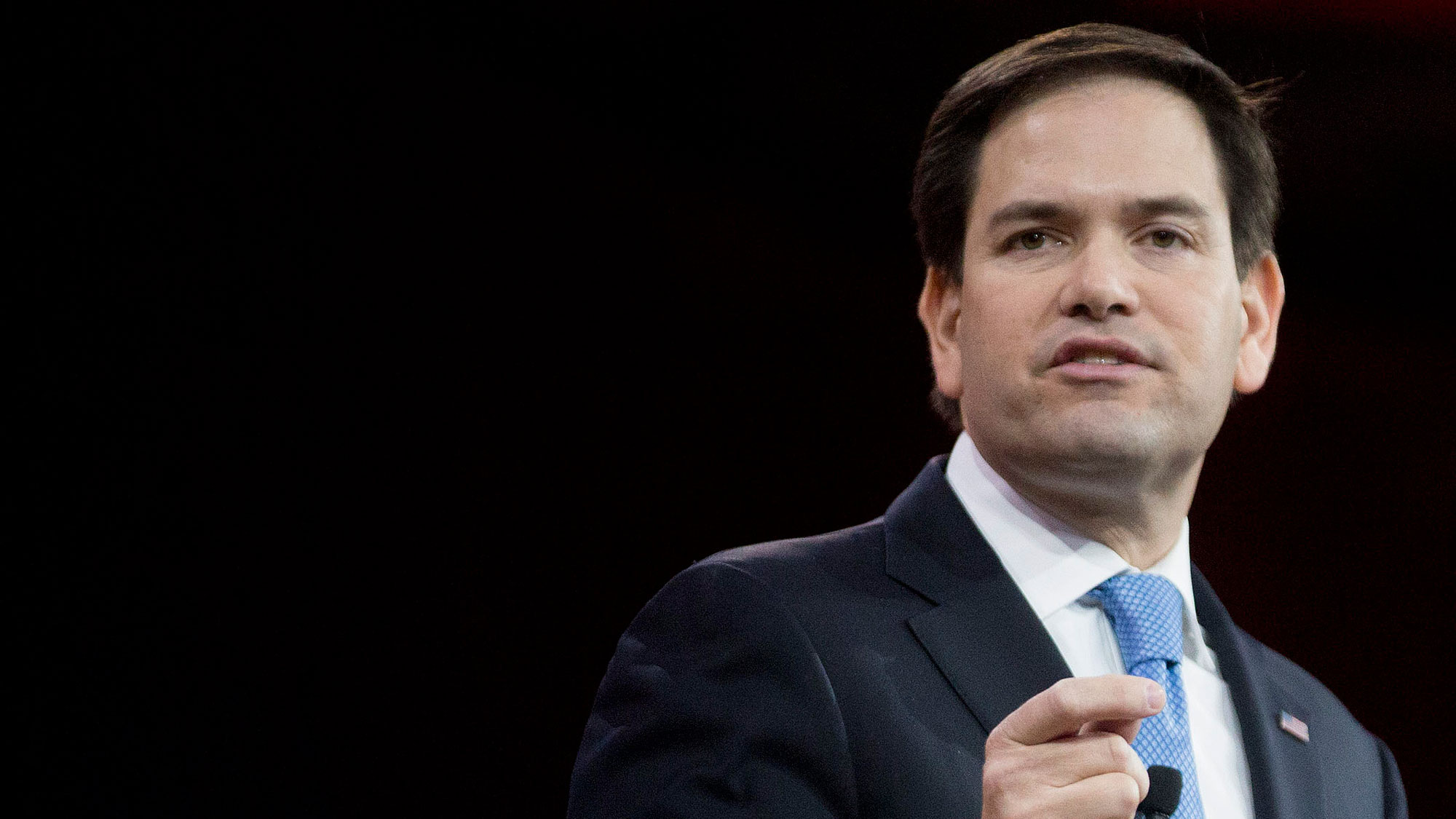 Senator Marco Rubio, a Republican from Florida, speaks during the Conservative Political Action Conference (CPAC) in National Harbor, Maryland, U.S., on Friday, Feb. 27, 2015.
