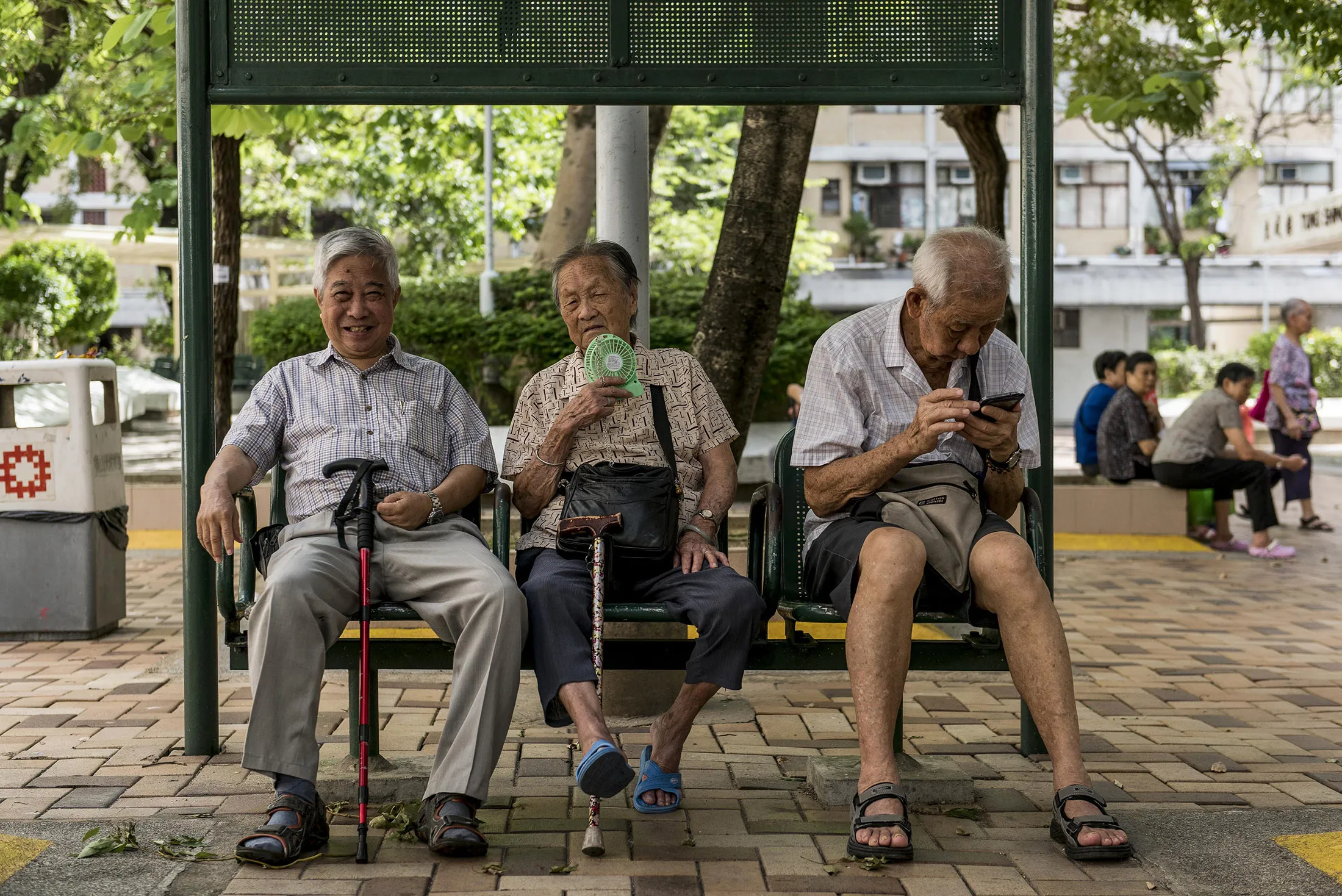 Older people, softer productivity.
