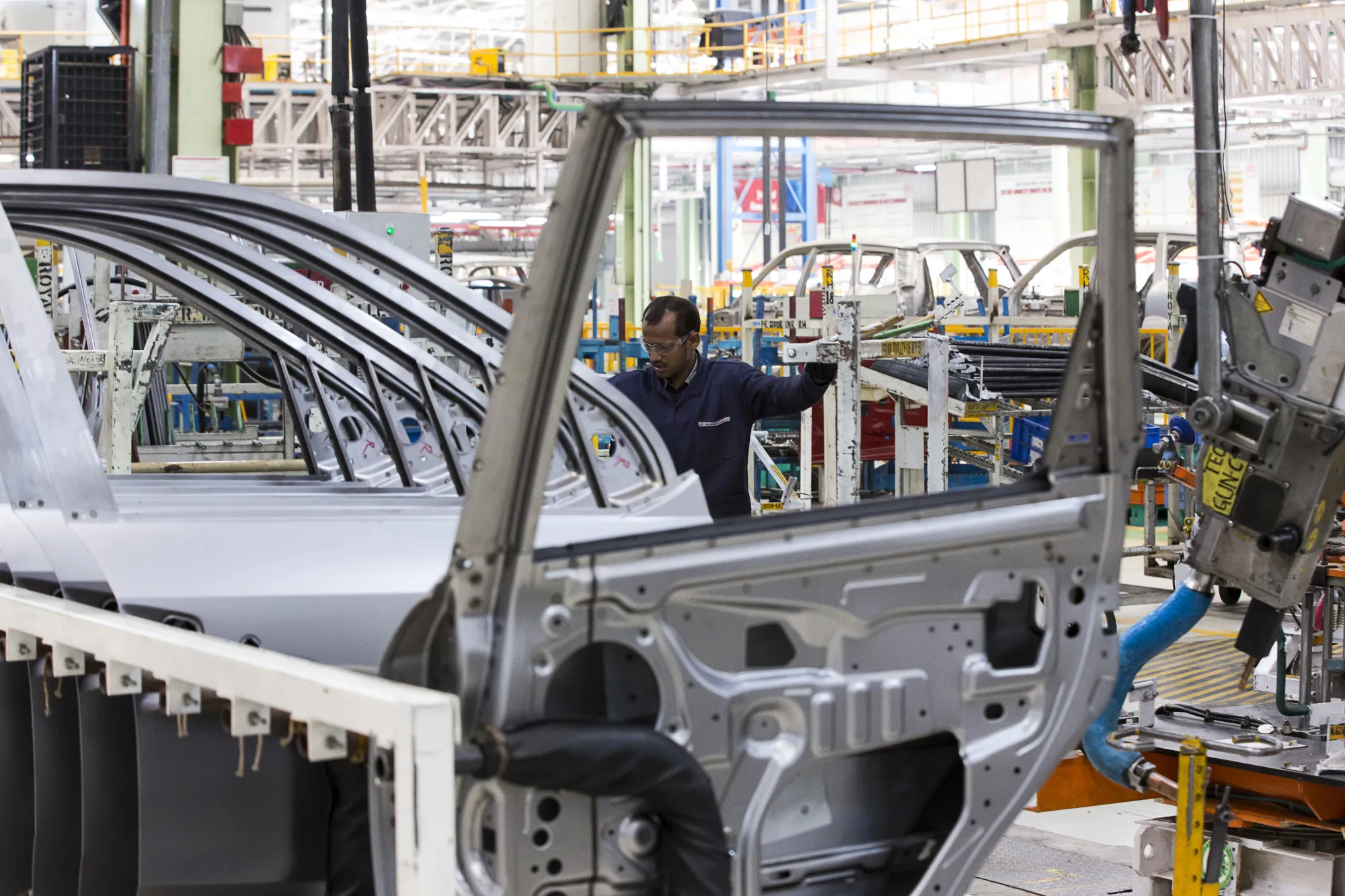 Manufacturing of Vehicles at the Mahindra & Mahindra Ltd. Factory