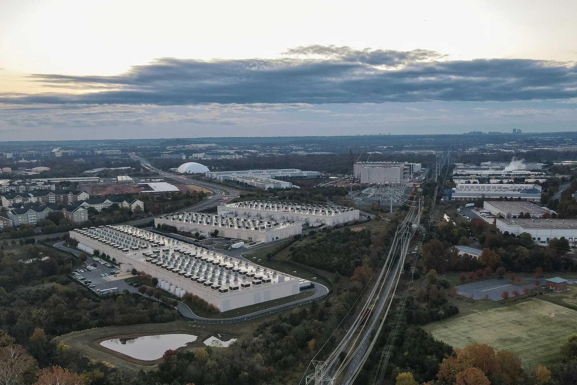 An Amazon Web Services data center in Ashburn, Virginia.