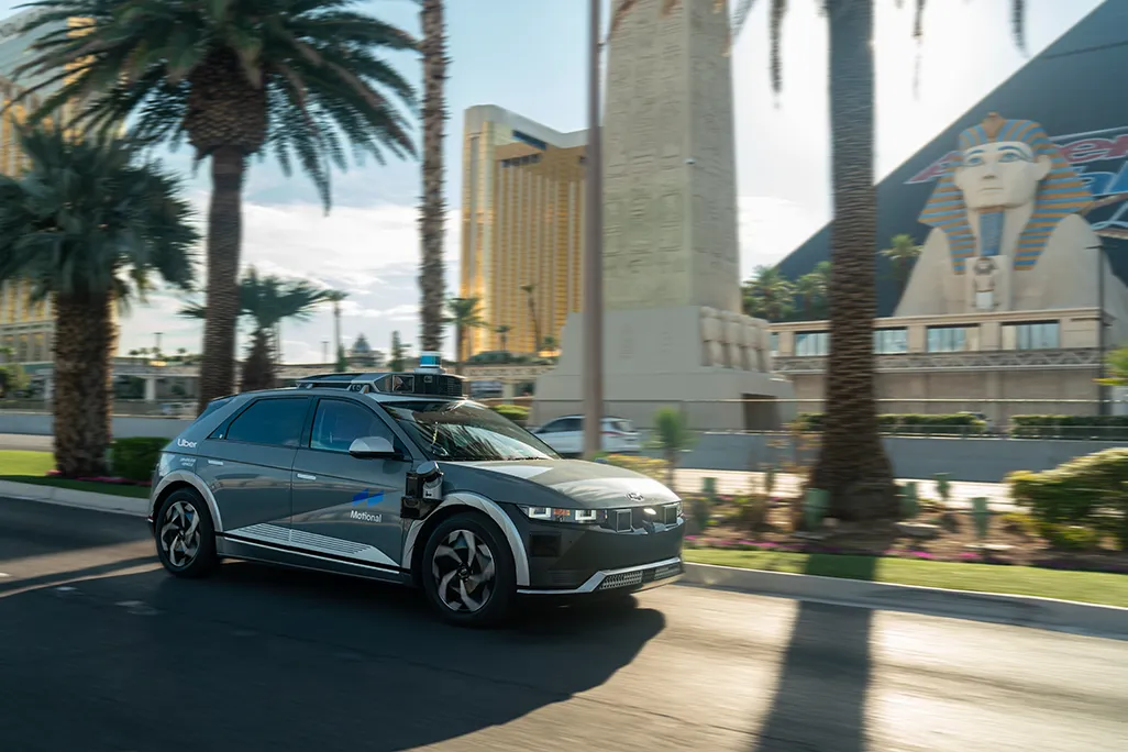 Uber Technologies Inc. is launching its first robotaxi service in Las Vegas.