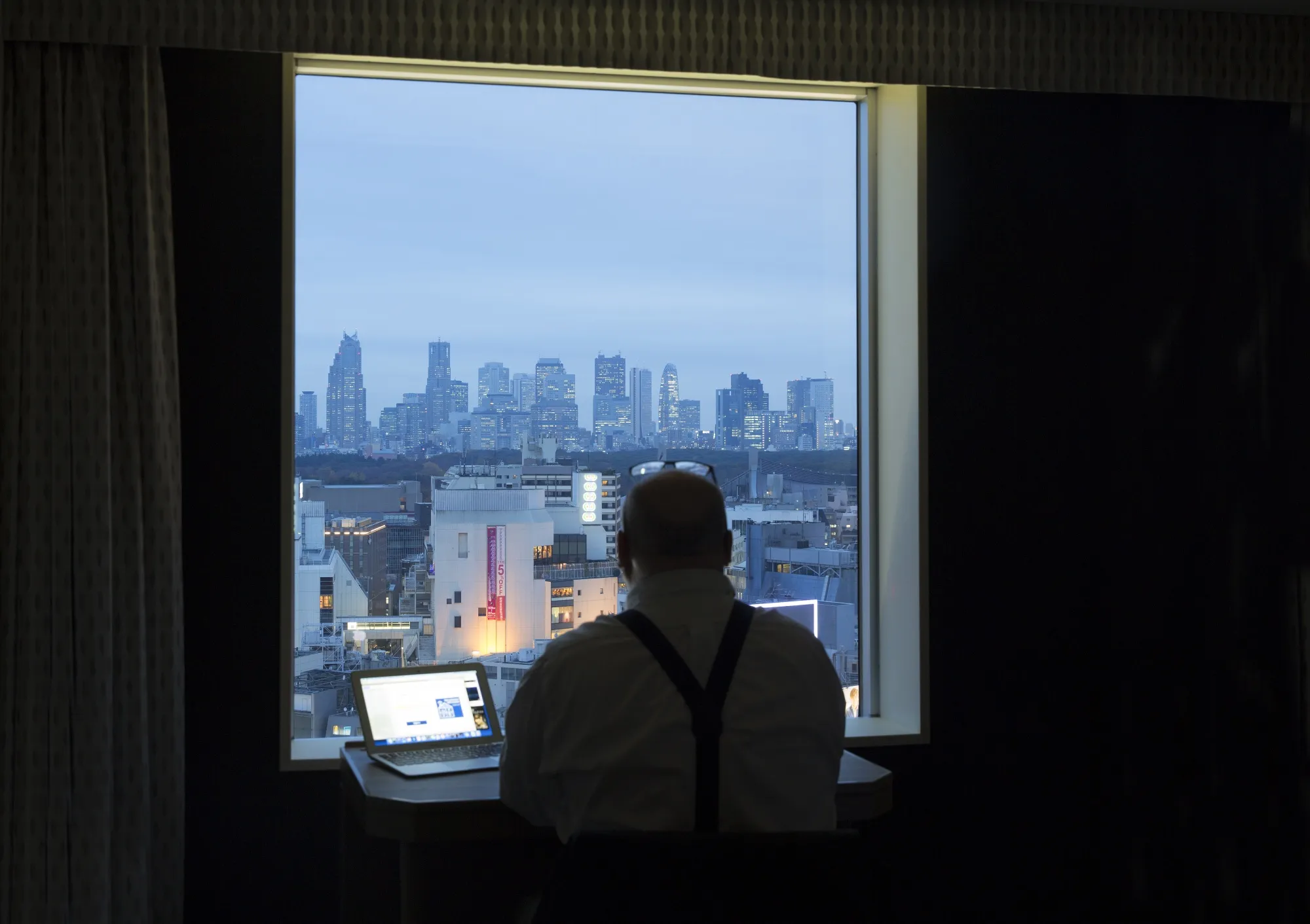 View of business man.
