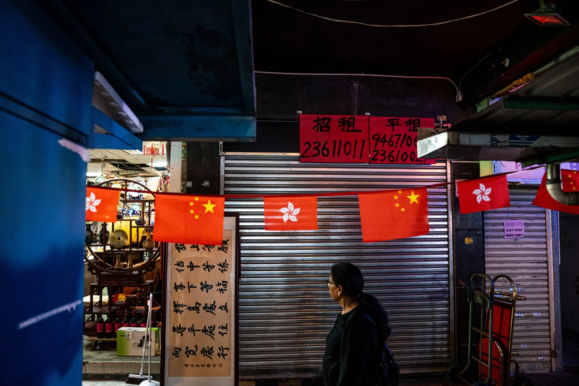 Hong Kong businesses are under pressure as shoppers stay away.