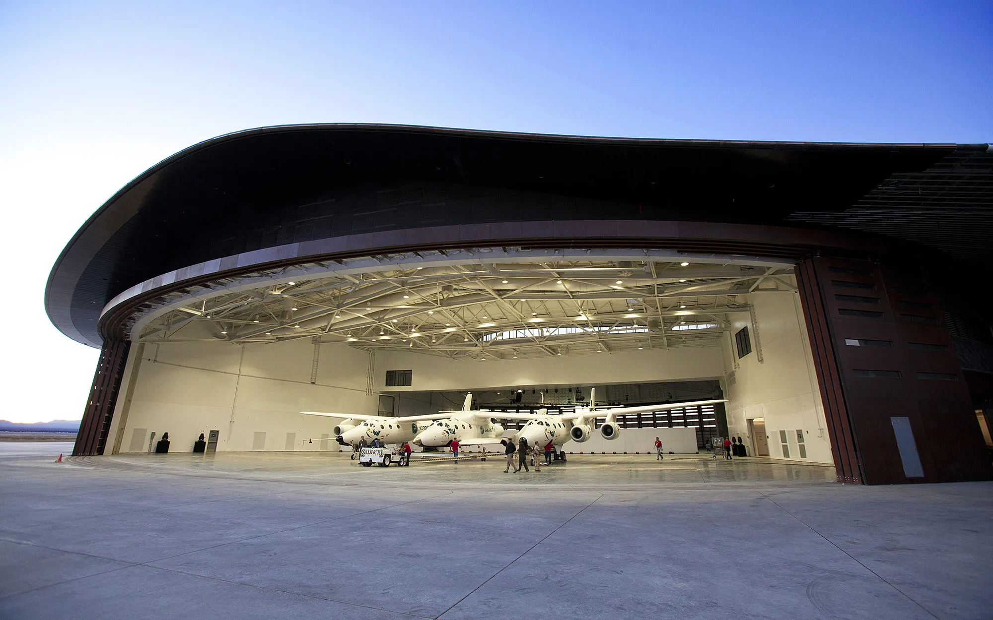 Virgin Galactic's Spaceflight System prepares for Flight at Spaceport America.