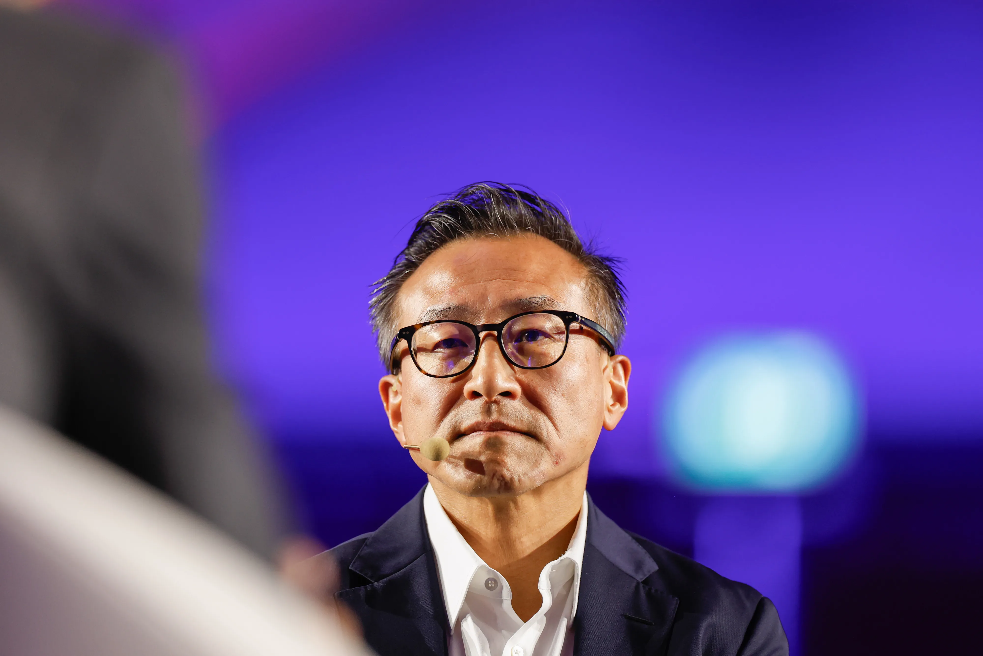 Joe Tsai at the Wave by Vento tech conference in Turin, Italy, on Oct. 7.
