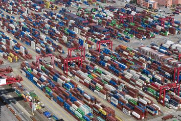 Operations at Yangshan Deepwater Port as Trump Unveils Plans for 25% Tariffs on Steel, Aluminum Imports