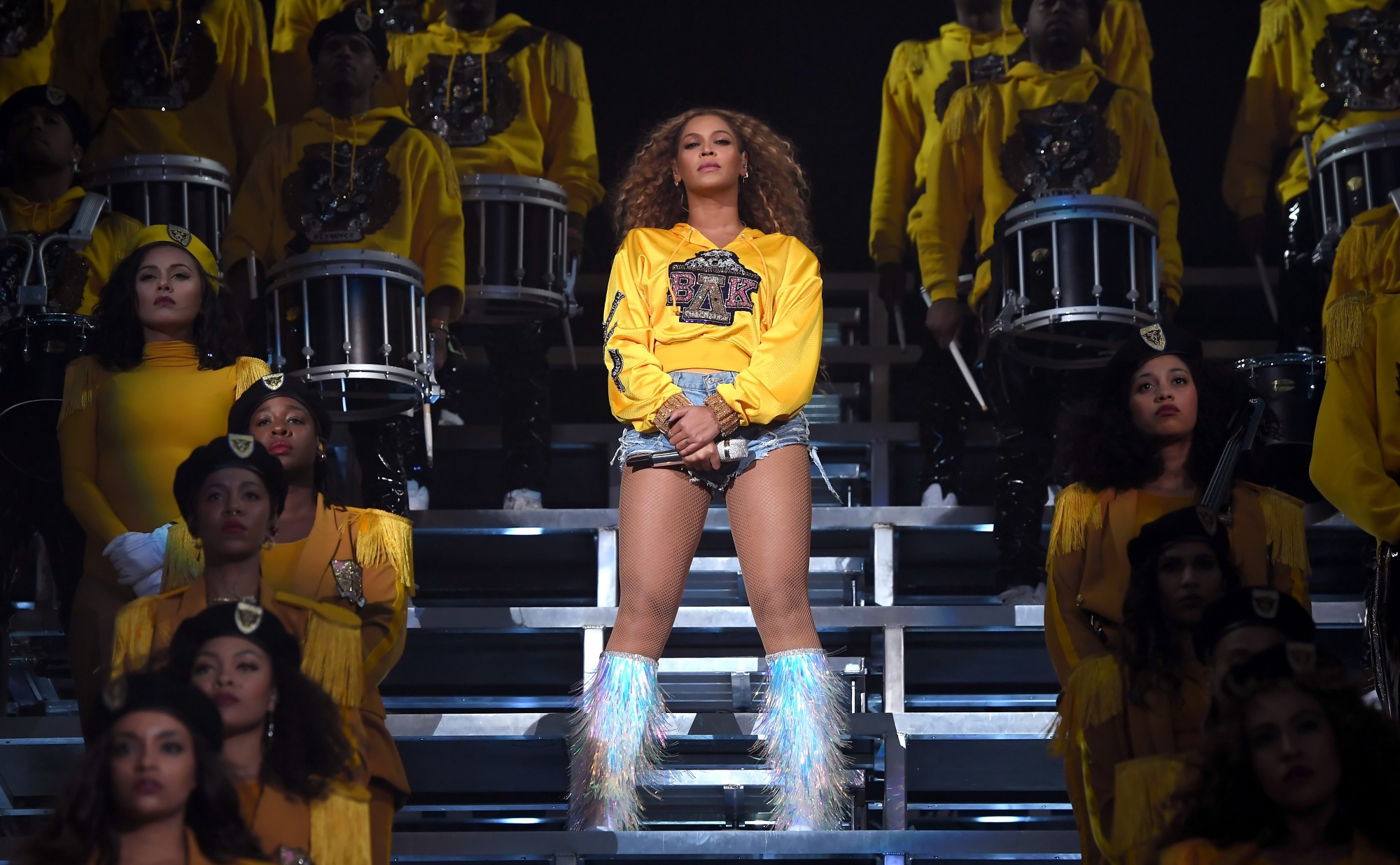 Beyonce Knowles performs onstage during 2018 Coachella Valley Music And Arts Festival in Indio, California, on April 14, 2018.