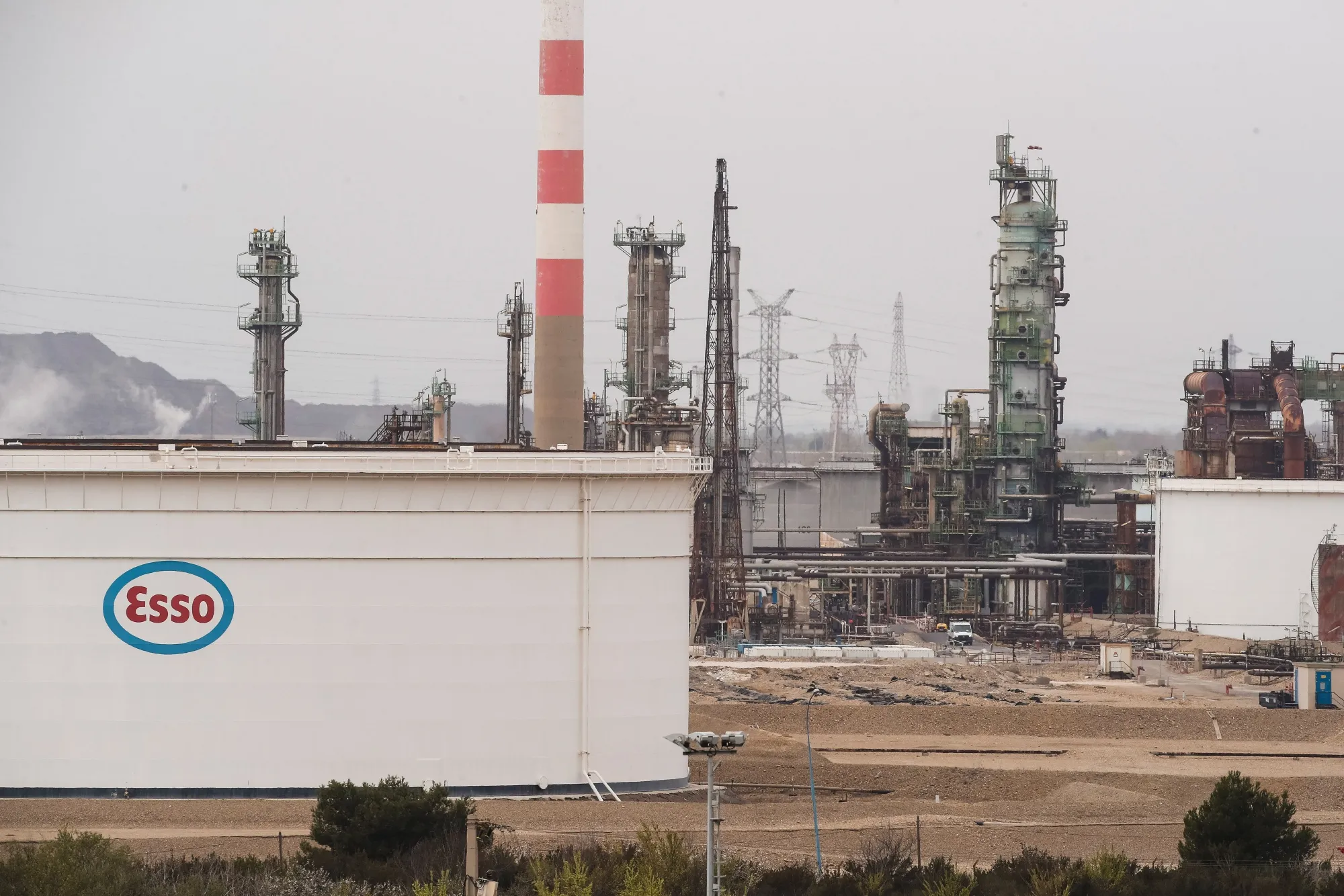 The 140,000-barrel-a-day Fos refinery in southern France.