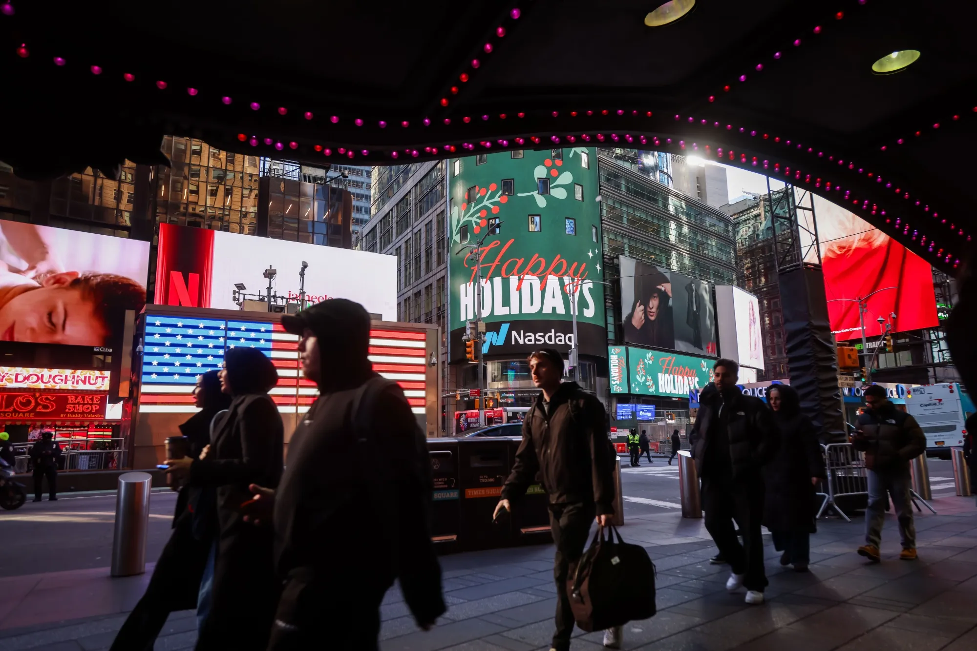ニューヨーク市のタイムズスクエア地区T