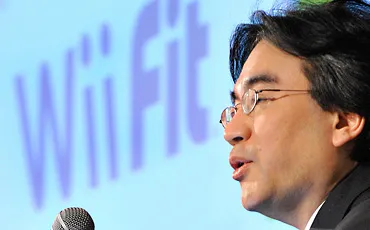 Satoru Iwata, president of Japan's Nintendo, delivers a speech at a press conference in Tokyo on October 31, 2008.The videogame company said on Oct. 30 that its third-quarter operating profit had risen by 35%, but lowered its annual profit forecast. 
