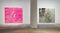 Large-scale paintings by Jacqueline Humphries sold out at Greene Naftali gallery in Chelsea. Photographer: Katya Kazakina/Bloomberg