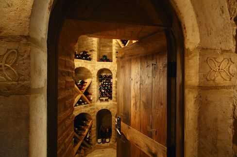 The wine cellar.