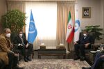 Rafael Grossi meets with Mohammad Eslami in&nbsp;Tehran, on March 5.