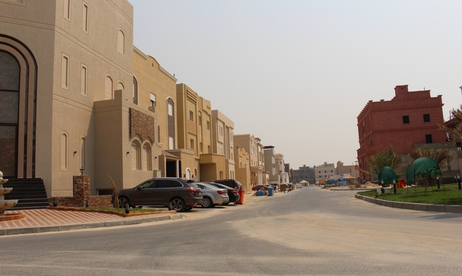 Government-supplied villas line the streets of North West Al-Sulaibikhat, 13 miles from Kuwait City.