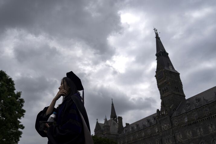 Fed Chair Powell Delivers Commencement Address At Georgetown Law