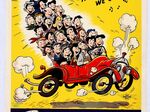 A World War II-era poster by Theodor Geisel (Dr. Seuss) promotes carpooling.