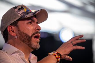 Presidential Candidate Abelardo De La Espriella Holds Campaign Rally