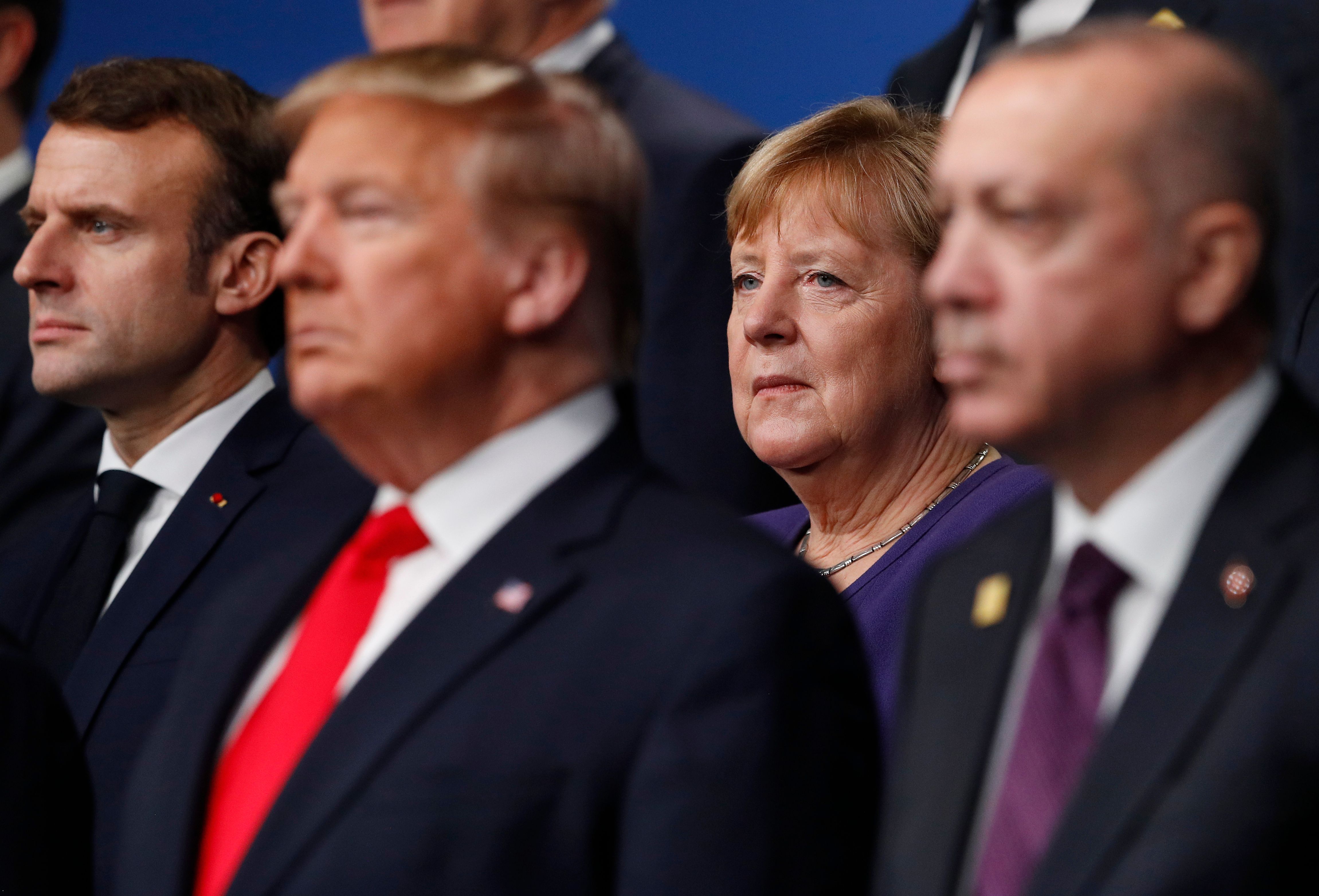 Angela Merkel at the NATO summit in Dec. 2019.