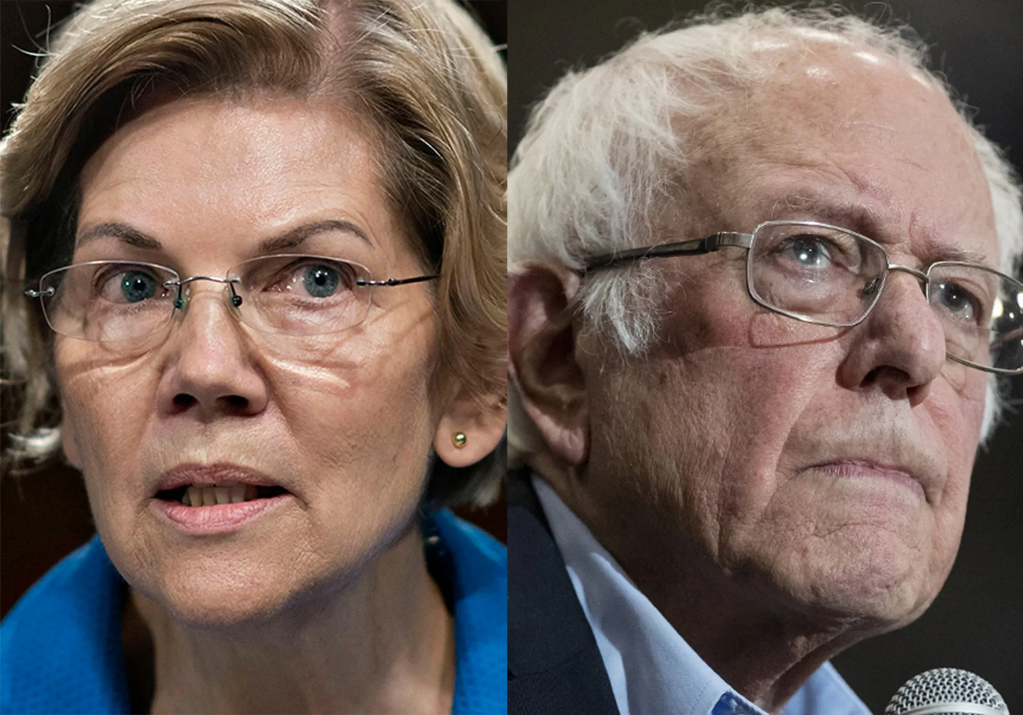 Elizabeth Warren and Bernie Sanders