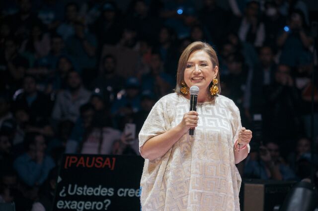 Xóchitl Gálvez during a campaign event in Mexico City on Jan. 14, 2024.