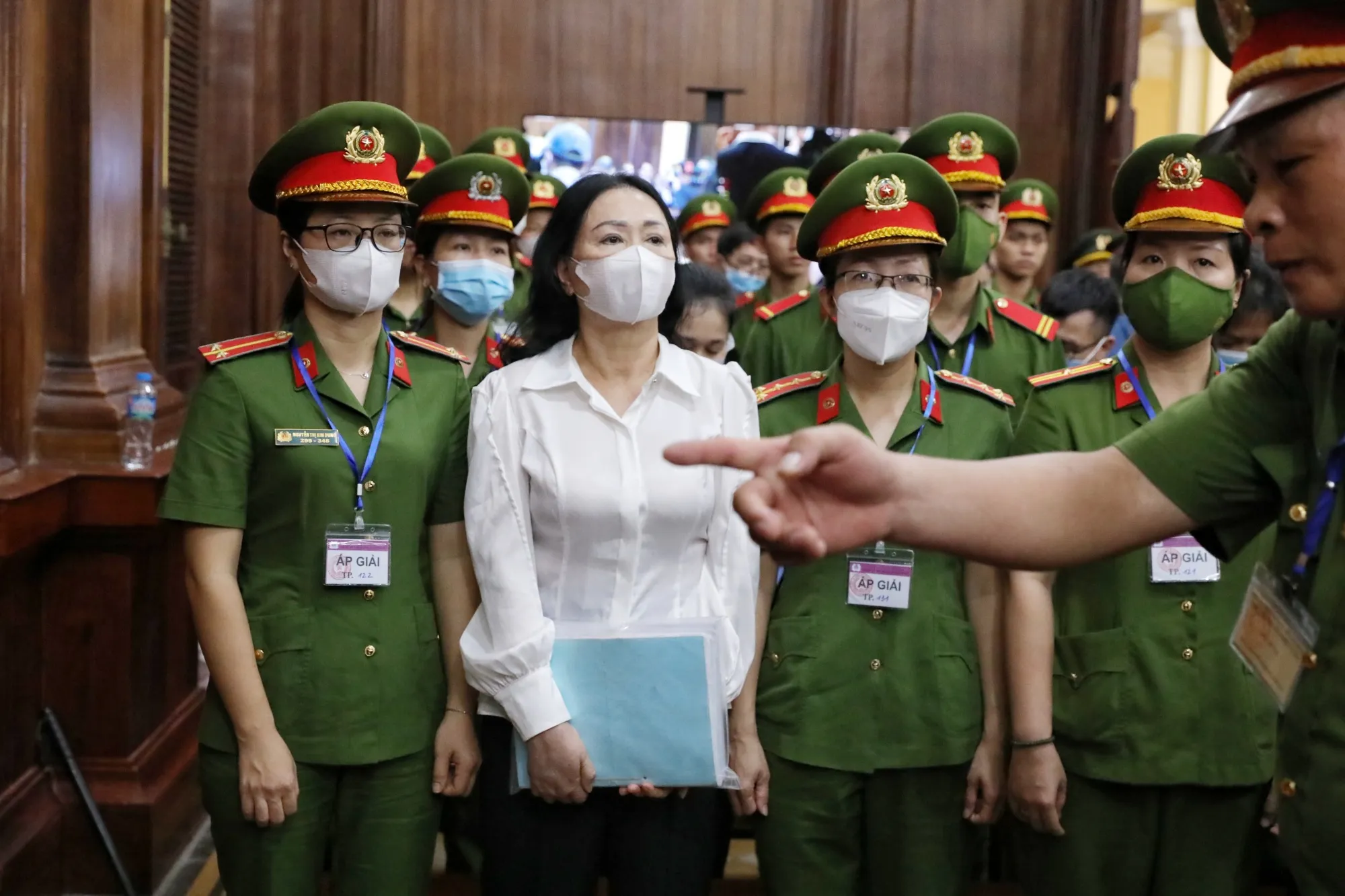 Truong My Lan at the Ho Chi Minh City People’s Court on March 5.