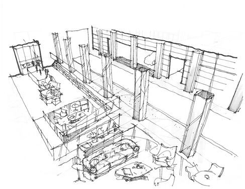 Construction at Cadillac House is currently under way. The company will open the space to the public on June 2.