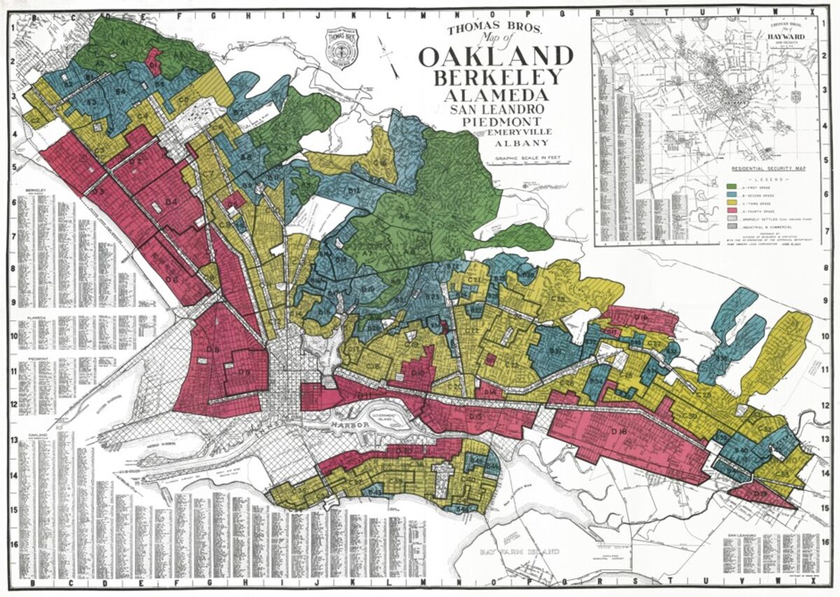 Redlining Map Los Angeles Childhood Asthma A Lingering Effect Of Redlining Bloomberg