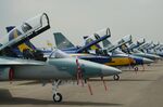 Indonesian Air Force's T-50i Golden Eagle fighters.